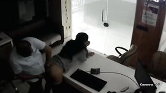 Office Worker Fucked – in Boss Cabin CCTV Cam