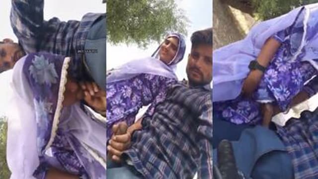 Outdoor Rajasthani Bhabhi – Hard Blowjob Fuck MMS
