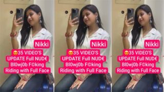 Desi Niharika Nikki Blowjob Riding Hard Full Face Leak
