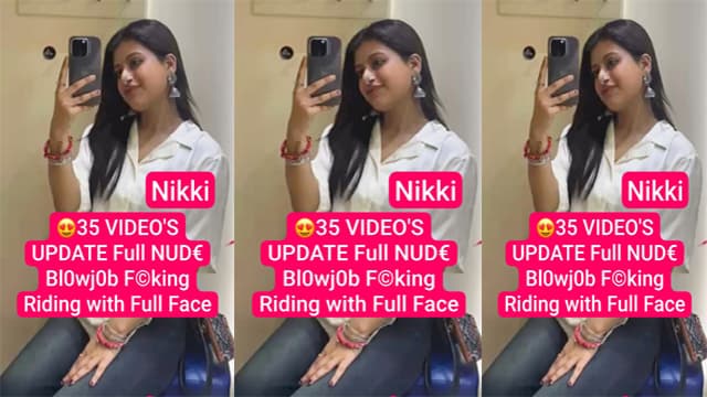 Desi Niharika Nikki Blowjob Riding Hard Full Face Leak