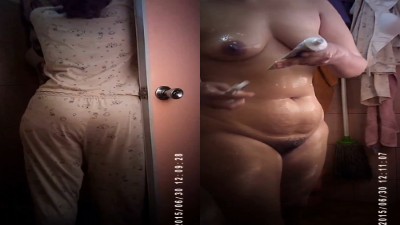 Sexy Housewife Takes A Quick Shower Naked Watch